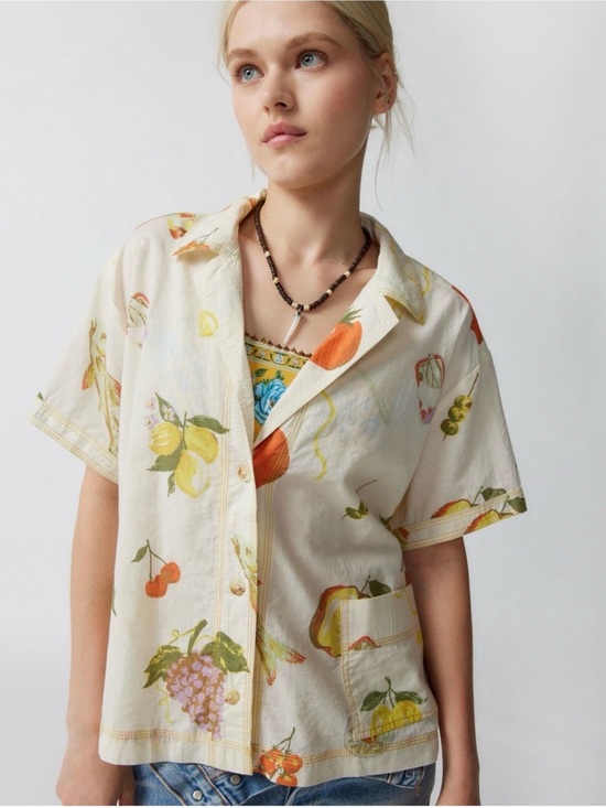 Kimchi Blue Tops - Kimchi Blue Lana Souvenir Button Shirt